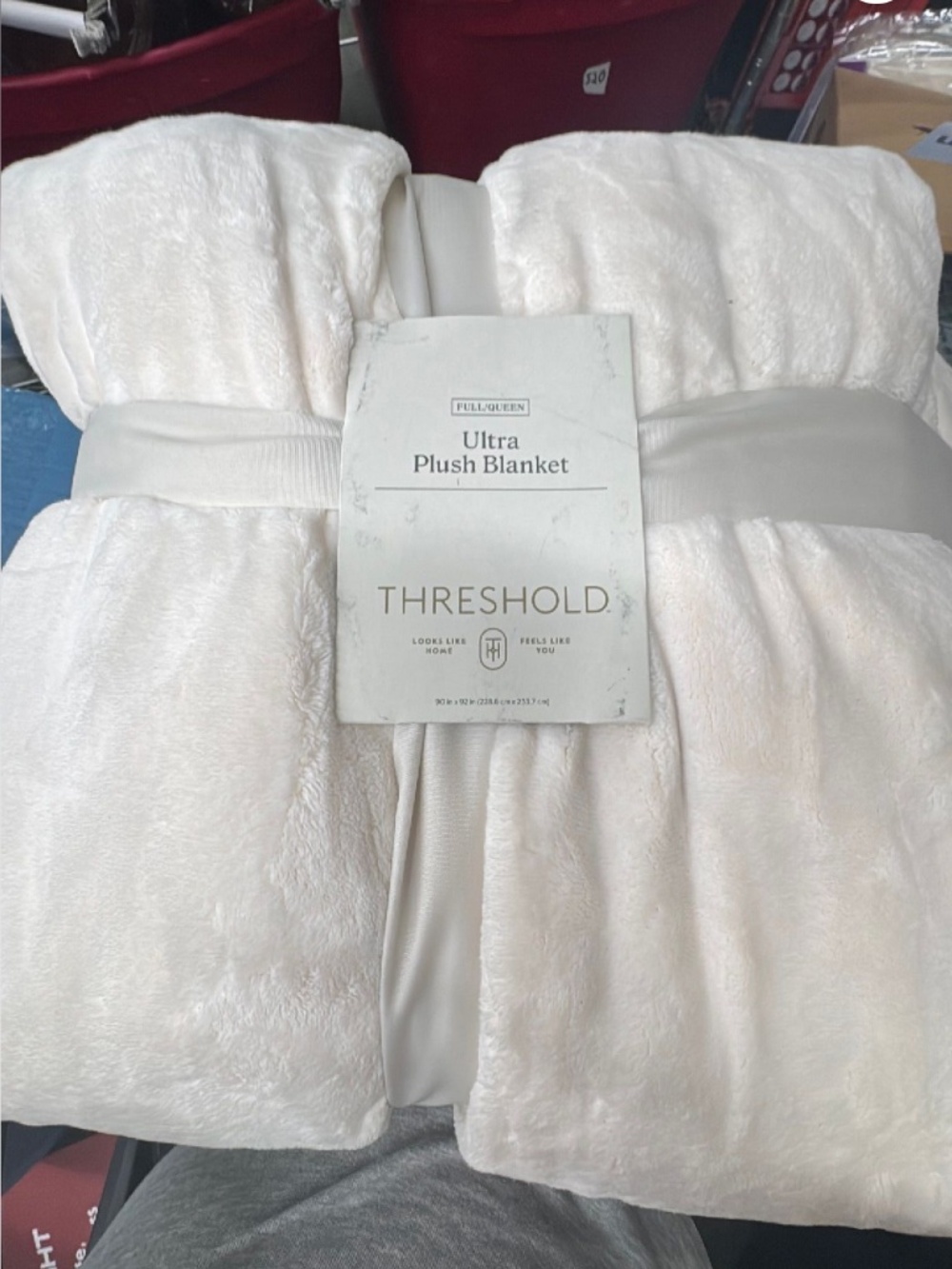 Threshold Brand Ultra Plush Blanket in White